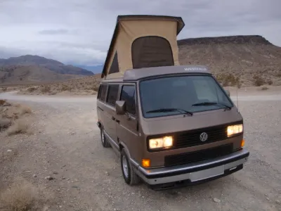 Brown VW Vanagon Westfalia