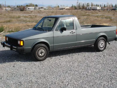 Grey VW Rabbit Pickup