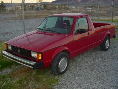 Red VW Rabbit Pickup