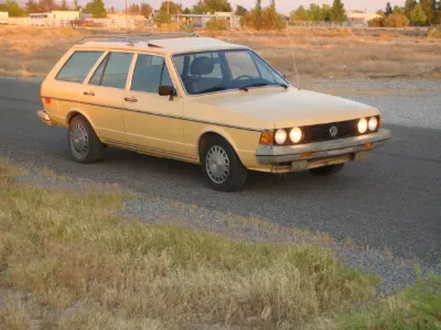 Gold VW wagon