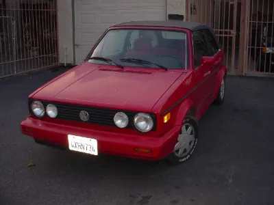 Red VW Cabriolet