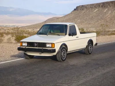 White VW Rabbit Pickup