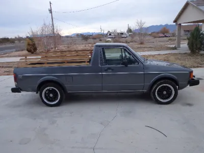 Dark grey VW Rabbit Pickup
